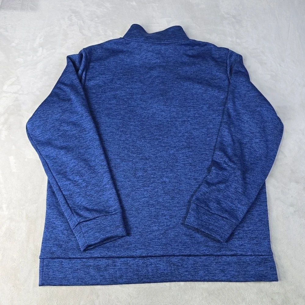 Under Armour Men's XL Blue Black  1/4 Zip Pullover fleece shirt